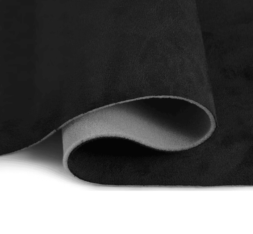 Material tapiterie plafon auto tip Alcantara Negru, Latime 150 cm, la metru