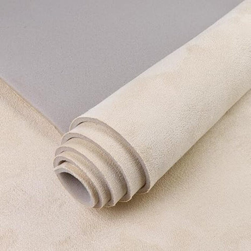 Material tapiterie plafon auto tip Alcantara Bej, Latime 150 cm, la metru